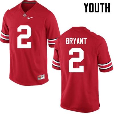 Youth Ohio State Buckeyes #2 Christian Bryant Red Nike NCAA College Football Jersey Lightweight YJF4244RL